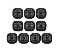GLBMLMTHZP Bouchon de vidange douche, attrape-cheveux, filtre d'évier cuisine, à eau en silicone for salle bain, accessoires for la maison Couvercle de caniveau en acier(Black 10 pcs)
