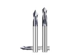 GLBMLMTHZP Foret for point 60 90 120 degrés 0,5-20 mm Chanfrein Fraise Emplacement de départ Embout central Fraise CNC Fraise en carbure Jeu de fraises(D8XR60X60L,For Steel)