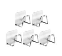 GLBMLMTHZP Lot de 1 à 6 supports séchage rapide en acier inoxydable for couvercles casseroles, évier cuisine, crochets adhésifs muraux for éponges, rangement ménager Crochet de salle de bain(5PCS)