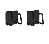 GLBMLMTHZP Support d'éponge d'évier en acier inoxydable for éponge, boule de fil d'acier, pâte drainage for la paroi intérieure l'évier, fournitures cuisine Crochet de salle de bain(2PCS-black)