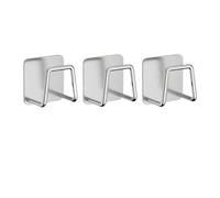 GLBMLMTHZP Support d'éponge d'évier en acier inoxydable for éponge, boule de fil d'acier, pâte drainage for la paroi intérieure l'évier, fournitures cuisine Crochet de salle de bain(3PCS-sliver)