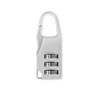 GLBMMLTHZP Cadenas à combinaison code numérique, réinitialisable, for la sécurité des bagages et sacs Cadenas numérique(Silver)