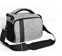 GLBMMLTHZP Sac for caméra d'épaule en Nylon imperméable SLR Caméra Sac Lens Pouch Sac Fit for Sony Fit for Canon Fit for Nikon B500 P900 D90 D750 D7000 Sac Photo(Dark Grey)