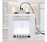 GLBMXDD Boîte à lumière pour Photographie de Bijoux, avec 4 Spots d'appoint à intensité Variable,Plateau tournant électrique pour la Photographie de Bijoux en Or et en Argent TB30