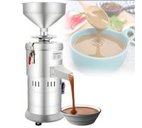 GLBMXDD Broyeur à Beurre de cacahuètes en Acier Inoxydable, 33 LB/h, pour Sauce sésame, broyeur à Beurre de cacahuètes, Vitesse de 2850 TR/Min pour arachides, amandes, Noix de cajou et sésame.