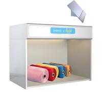 GLBMXDD Cabine d'évaluation des Couleurs pour Textiles, boîte Lumineuse à 4/5/6 Sources Lumineuses, idéale pour l'évaluation des Couleurs en Laboratoire 45°Grandstand-Fourlight