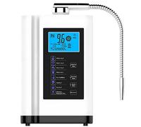 GLBMXDD Ioniseur d'eau PH 3,5-10,5 Purificateur d'eau alcaline et Acide ORP+600 à-500mV Électrode d'électrolyseur 7 réglages d'eau 8000L,Machine à Eau ionisée,Nettoyage Automatique White
