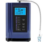 GLBMXDD Machine à Eau alcaline et Acide,pH 3,5-10,5,ioniseur d'eau, Machine à Eau ionisée, ORP jusqu'à -500 mV, 8 000 litres par Filtre, 7 réglages d'eau,Nettoyage Automatique,Voix Intelligente Blue
