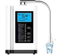 GLBMXDD Machine à Eau alcaline et Acide,pH 3,5-10,5,ioniseur d'eau, Machine à Eau ionisée, ORP jusqu'à -500 mV, 8 000 litres par Filtre, 7 réglages d'eau,Nettoyage Automatique,Voix Intelligente White