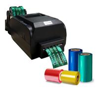 GLBMXDD Machine d'impression de Ruban de Satin, Mini-imprimante numérique à Ruban, imprimante d'étiquettes, Machine d'impression d'estampage de Feuille, Prend en Charge Plus de 50 Langues, 150 mm/s