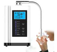 GLBMXDD Machine ionisante pour Eau alcaline, PH 3,5-10,5, Machine à Eau ionisée, ORP jusqu'à -500 mV, avec 7 réglages d'eau, 8 000 litres par Filtre, Nettoyage Automatique, Voix Intelligente White