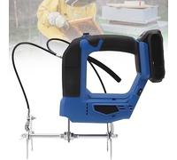 GLBMXDD Secoueur de Miel électrique pour Cadres de Ruche, extracteur d'abeilles sans Fil à 4 Vitesses, Machine Portable, Batterie 2000 mAh, poignée antidérapante pour ruchers Blue-2*Battery
