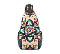 GlbnSHeric Sac à bandoulière pour femme et homme - Sac à dos à bandoulière - Motif à carreaux arabes et indiens - Sac à bandoulière réglable, Motif à carreaux arabes indiens, Taille unique
