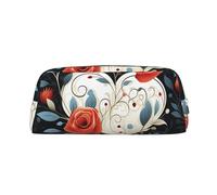 GlbnSHeric Trousse à crayons rétractable avec fermeture éclair - Motif amour et romance - 8 x 20,5 cm, Argenté., Taille unique, Organiseur de sac
