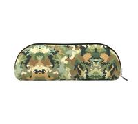 GlbnSHeric Trousse à crayons rétractable avec fermeture éclair - Motif camouflage vert et marron - 6,5 x 19 cm, doré, Taille unique, Organiseur de sac