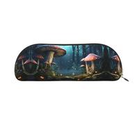 GlbnSHeric Trousse à crayons rétractable avec fermeture éclair - Motif champignon de forêt - Pour bureau - 6,5 x 19 cm, doré, Taille unique, Organiseur de sac