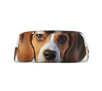 GlbnSHeric Trousse à crayons rétractable avec fermeture éclair - Motif chien beagle mignon - 8 x 20,5 cm, Argenté., Taille unique, Trousse de beauté