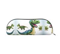 GlbnSHeric Trousse à crayons rétractable avec fermeture éclair - Motif dinosaure - 6,5 x 19 cm, doré, Taille unique, Organiseur de sac