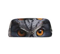GlbnSHeric Trousse à crayons rétractable avec fermeture éclair - Motif hibou gris - 8 x 20,5 cm, Argenté., Taille unique, Trousse de beauté