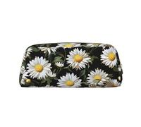 GlbnSHeric Trousse à crayons rétractable avec fermeture éclair - Motif marguerite - 8 x 20,5 cm, doré, Taille unique, Organiseur de sac