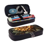 GlbnSHeric Trousse à crayons rétractable avec fermeture éclair - Motif papillons et tournesols - 9 x 20 cm, tournesol, Taille unique, Organiseur de sac