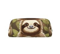 GlbnSHeric Trousse à crayons rétractable avec fermeture éclair - Motif paresseux mignon - 8 x 20,5 cm, Argenté., Taille unique, Organiseur de sac