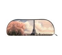 GlbnSHeric Trousse à crayons rétractable avec fermeture éclair Motif Tour Eiffel Paris 6,5 x 19 cm, doré, Taille unique, Organiseur de sac