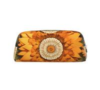 GlbnSHeric Trousse à crayons rétractable avec fermeture éclair Motif tournesol 8 x 20,5 cm, doré, Taille unique, Organiseur de sac