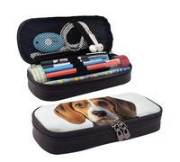 GlbnSHeric Trousse à crayons rétractable avec fermeture éclair - Motif tournesol et papillon - 9 x 20 cm, Chien Beagle mignon, Taille unique, Organiseur de sac