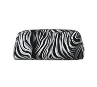 GlbnSHeric Trousse à crayons rétractable avec fermeture éclair - Motif zèbre - 8 x 20,5 cm, Argenté., Taille unique, Organiseur de sac