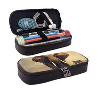 GlbnSHeric Trousse à crayons rétractable avec fermeture éclair pour le travail de bureau, 9 × 20 cm, Éléphant sur un pont, Taille unique, Organiseur de sac