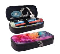 GlbnSHeric Trousse à crayons rétractable avec fermeture éclair pour le travail de bureau - Motif football américain - 9 x 20 cm, Peinture aquarelle colorée, Taille unique, Organiseur de sac