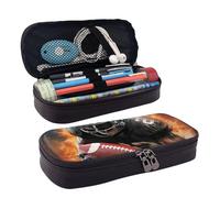 GlbnSHeric Trousse à crayons rétractable avec fermeture éclair pour le travail de bureau - Motif football américain - 9 x 20 cm, Ballon de football américain cool, Taille unique, Organiseur de sac