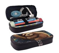 GlbnSHeric Trousse à crayons rétractable avec motif chats et chiens mignons qui jouent - Trousse de papeterie avec fermeture éclair - Trousse à crayons esthétique pour le travail de bureau - 9 x 20