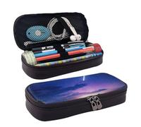 GlbnSHeric Trousse à crayons rétractable avec motif flamant rose et oiseau - Trousse à crayons avec fermeture éclair - Trousse esthétique pour le travail de bureau - 9 x 20 cm, Silhouette de ciel