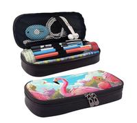 GlbnSHeric Trousse à crayons rétractable avec motif flamant rose et oiseau - Trousse à crayons avec fermeture éclair - Trousse esthétique pour le travail de bureau - 9 x 20 cm, Flamingo Bird, Taille