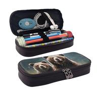 GlbnSHeric Trousse à crayons rétractable Falcon Fighter avec fermeture éclair - Trousse à crayons esthétique pour le travail de bureau - 9 x 20 cm, Rencontre Ours Animal, Taille unique, Organiseur de