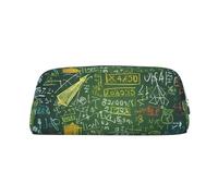 GlbnSHeric Trousse à crayons rétractable pour questions mathématiques, trousse à stylos pour bureau, trousse à crayons rétractable avec fermeture éclair, 8 x 20,5 cm, Argenté., Taille unique,