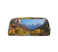 GlbnSHeric Trousse à crayons rétractable Zion National Park - Trousse à crayons pour bureau - Trousse à crayons rétractable avec fermeture éclair - 8 x 20,5 cm, Argenté., Taille unique, Trousse de