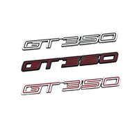 GLBPVPMTMB Autocollant 3D en métal avec Logo GT 350 for Coffre arrière de Voiture, for Ford Focus, Shelby GT350, Mondeo, Kuga, Ranger, Mustang Autocollant pour Voiture(GT350 Black Red)
