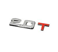 GLBPVPMTMB Autocollants décoratifs 3D en Alliage de Zinc for Voiture, emblèmes de Logo, numéro 1.6, 1.8, 2.0 et 3.0 T, Accessoires de Style Automobile Autocollant pour Voiture(2 0T)