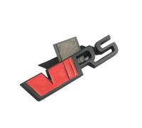 GLBPVPMTMB Metal Car Stickers VRS Logo For Octavia 2 3 Emblem Badge Accessories Autocollant pour voiture(Red Black)