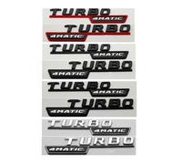 GLBPVPMTMB Turbo 4MATIC Plus Lot de 2 autocollants pour garde-boue latérale de voiture Mercedes Benz AMG X247 C117 W117 GLE53 GLA45 A45 A35 CLA35 CLA45 Noir mat