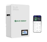 GLCE ENERGY Batterie Lifepo4 10 kWh 51,2 V 200 Ah, lithium à cycle profond avec interface de communication BMS 200 A, CAN et RS485, support mural pour stockage d'énergie domestique, hors réseau