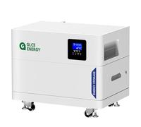 GLCE Energy Batterie Lifepo4 48 V 100 Ah, batterie Li-ion tout-en-un 5,12 kWh, Plug & Play, BMS intelligent intégré, batterie Li-ion pour systèmes de stockage d'énergie automobile/domestique