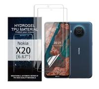 Glcrrpu Film de Protection d'écran Hydrogel pour Nokia X20[6.67"],[2 pièces] Protection Ecran pour Transparent HD en Flexible en TPU,Anti-Rayures