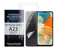 Glcrrpu Film de Protection d'écran Hydrogel pour Samsung Galaxy A23[6.6"],[2 pièces] Protection Ecran pour Transparent HD en Flexible en TPU,Anti-Rayures