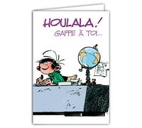 GLCT-0140 Gaston Lagaffe Carte d'anniversaire avec Motif Un an de plus Basket-ball Basketball Sport