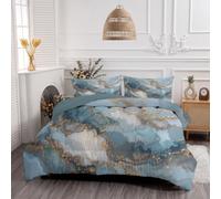 GLCWARM Couette 260X240 Cm Brume D'Étoiles Sable Mouvant | Couette Imprimée Fluide Abstrait 4 Saisons en Microfibre,Duvet Legere Et Chaud Edredon pour Lit 2 Personnes avec 2 Taies d'oreiller