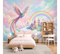 GLCWARM Photographie Papier Peint Panoramique Château Du Phénix 300X210Cm | Fresque Murale, Paysages De Rêve Papier Peint Intissé, Décoration Image Murale Pour Salon Chambre Bureau Tv